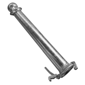 Art. 1 - Tubo con giunto sferico in nastri d'acciaio saldati, zincati in bagno a fuoco, barre 6 m, completi di guarnizione