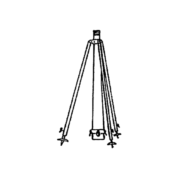 Art. 212 - Three foot telescopic tripod for sprinklers, with quick coupling and male threaded joint