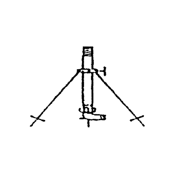 Art. 214 - Garden tripod for sprinkler with rubber hose fitting