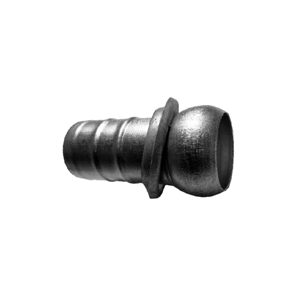 Art. 228 - Spherical male coupling with hose spigot 3 ribs for high pressure, galvanized