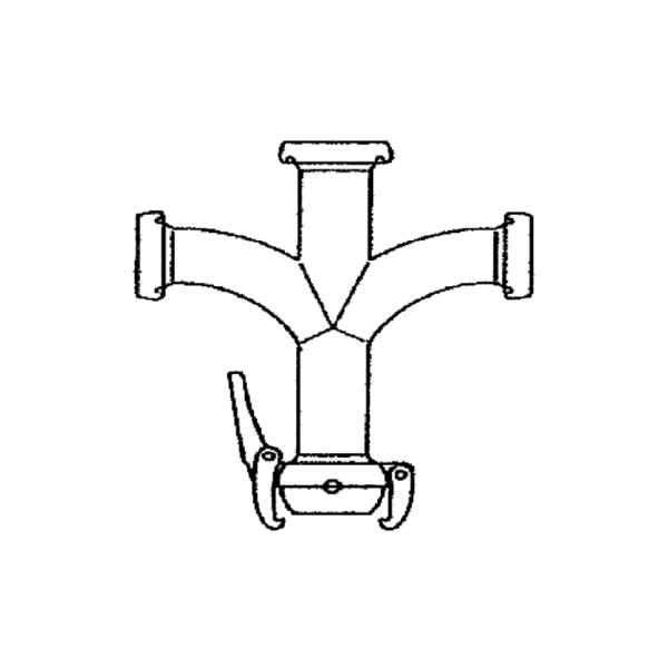 Art. 97 - 4-ways crossing with Mellini coupling galvanized